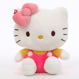 Modieus Hello Kitty pluche voor meisjes met roze strik