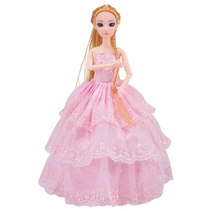 Prinsessenpop in Barbie-stijl voor stijlvolle roze meisjes