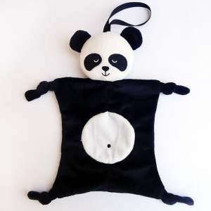 Zwart-witte panda knuffel voor meisjes