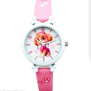 Stella Pat Patrol horloge voor meisjes in roze en wit