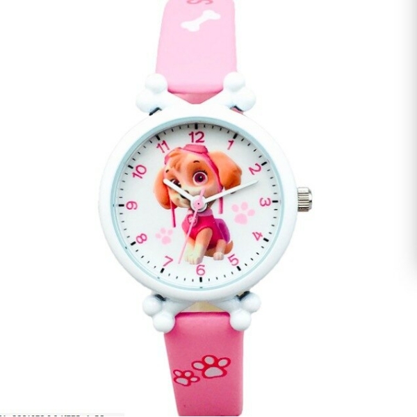 Stella Pat Patrol horloge voor meisjes in roze en wit