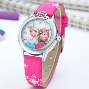 Roze Disney Sneeuwkoningin horloge voor modieuze meisjes
