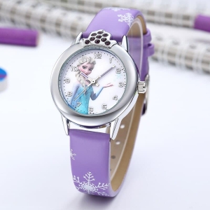 Elsa Sneeuwkoningin paars strass horloge voor modieuze meisjes