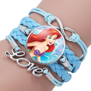 Disney kleine zeemeermin armband voor meisjes met witte achtergrond