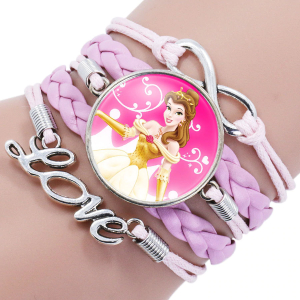 Disney prinses Belle armband voor meisjes met witte achtergrond