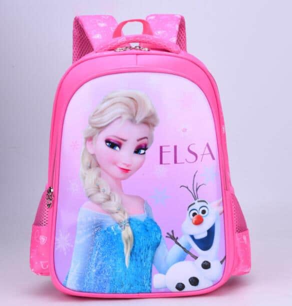 Snow Queen schooltas voor meisjes, goede kwaliteit en zeer origineel, roze kleuren