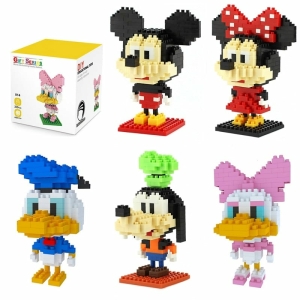 Mickey Minnie Donald Daisy en Pluto bouwset voor meisjes met doos