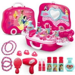 Minnie make-up doosje voor meisjes, compleet met ketting en lippenstift.