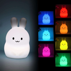 Mini LED konijn nachtlampje voor meisjes - meerdere keuzes