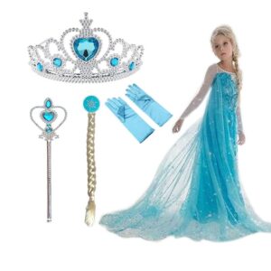 Elsa cosplay jurk voor meisjes
