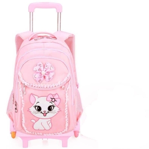 Set van 3-delige tassen voor kleine meisjes, roze met een patroon. Goede kwaliteit en zeer origineel