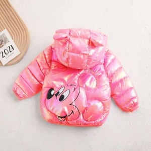 Winterjas met roze Mickey-motief voor meisjes