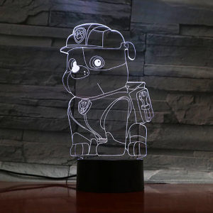 Ruben Patrol 3D LED lamp voor meisjes in een huis