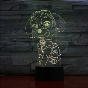 Stella Patrouille 3D LED lamp voor modieuze meisjes in huis