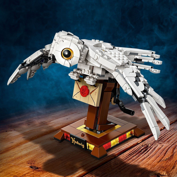 Harry Potter Hedwig Uil bouwstenen op een bord