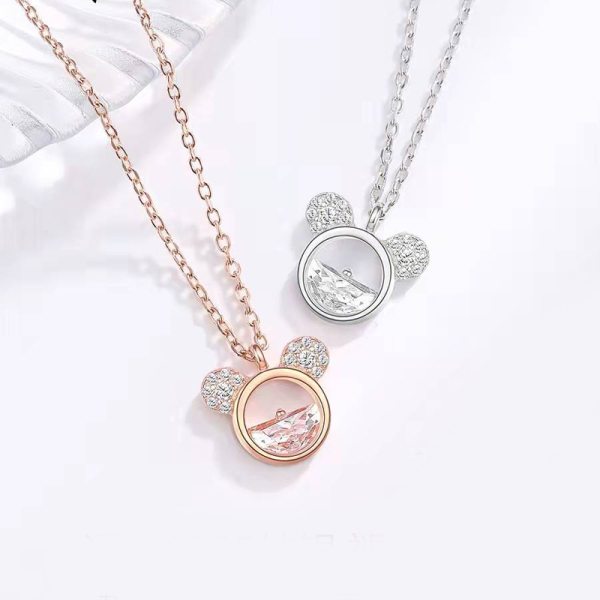 Mickey Mouse halsketting met eenvoudige kristallen voor meisjes - diverse designs