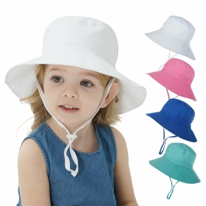 Anti-UV zomerhoedje voor trendy kleine meisjes - verschillende kleuren