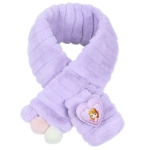 Paarse pluchen prinsessensjaal voor meisjes. Goede kwaliteit en zeer comfortabel