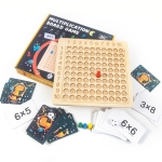 Montessori houten vermenigvuldigingsspel voor meisjes met doos