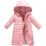 Roze meisjesjas met pet