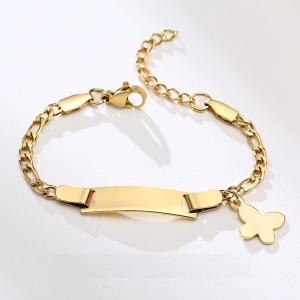Gouden armband met vlinderdetail