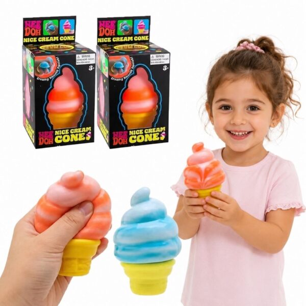 Needoh-antistress-squishy in de vorm van een ijshoorntje IMG squishy anti stress nee doh forme cornet glace9